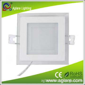 High Power glass shape  5730SMD 12W square LED ceiling DownLight